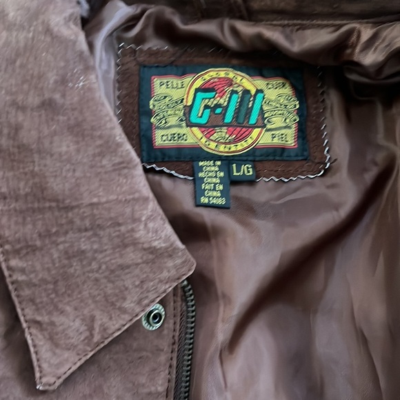 Impeccable Brown Vintage Bomber Sz. L - Picture 7 of 16